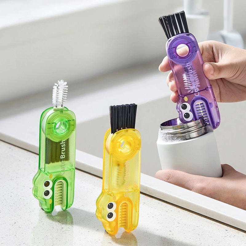 Baby Food Jars With Lids - Brosse de nettoyage multi-usages 3-en-1 pour
