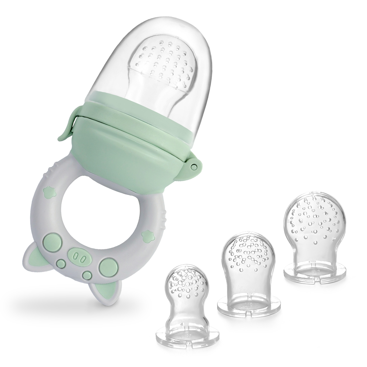 Baby Food Vegetables - 4 pièces/ensemble, sucette en silicone pour