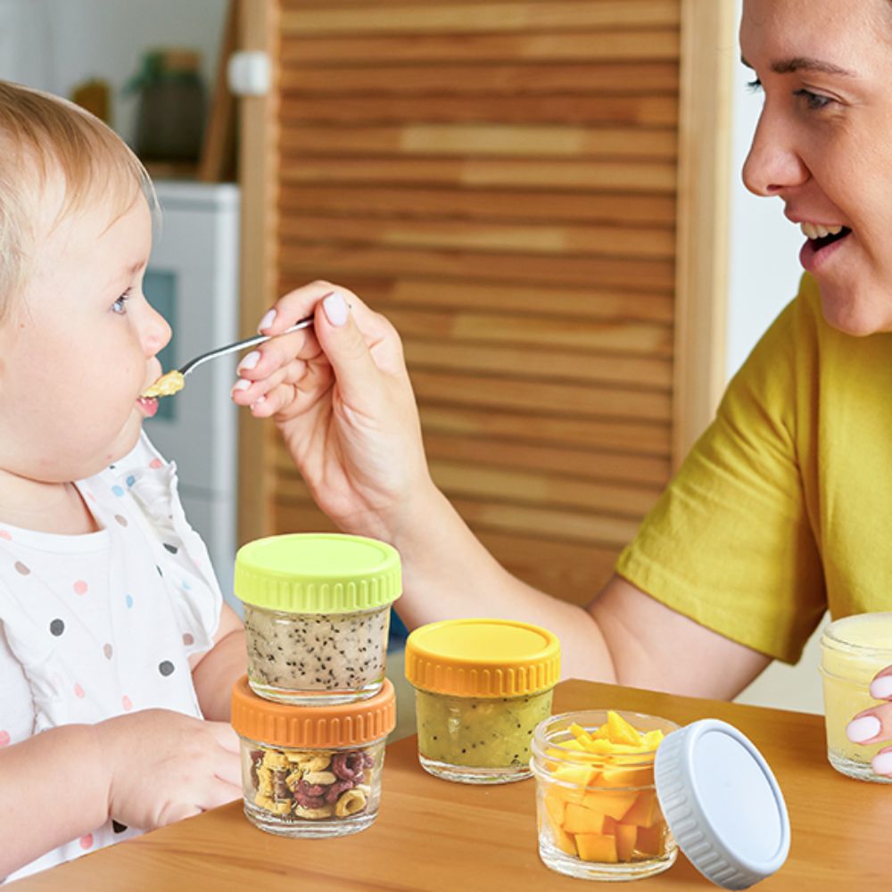 Lot de 6 pots en verre multi-u - Baby Food Jars With Lids avis et prix