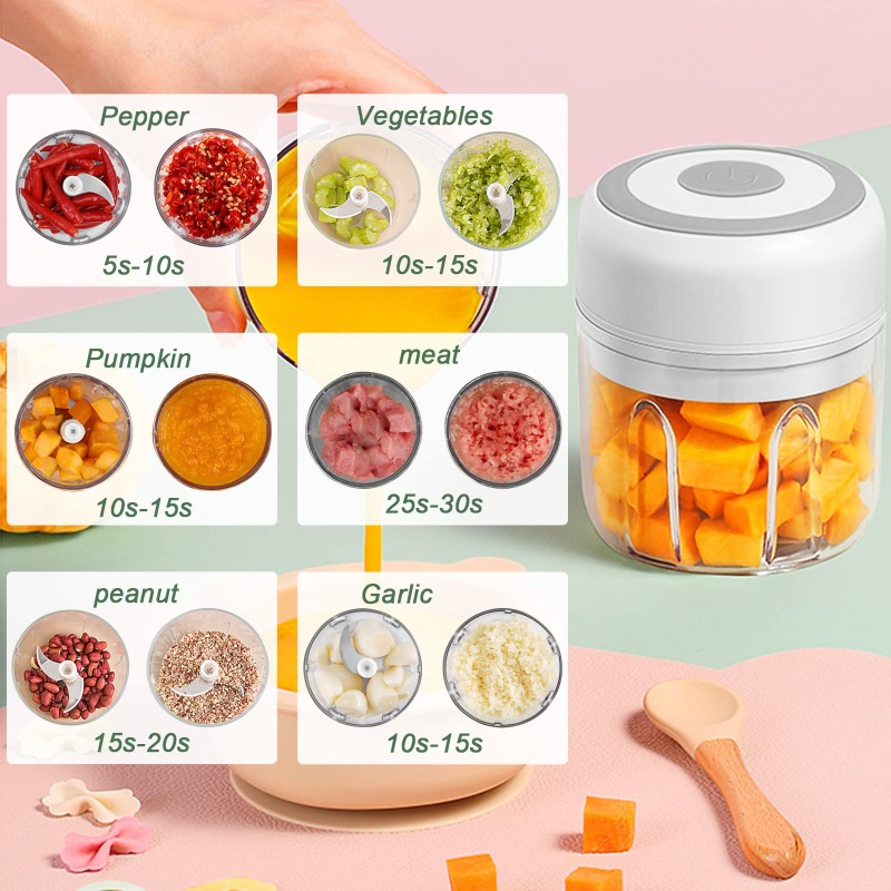 Hachoir à ail électrique 250 m - Baby Food Vegetables avis et prix