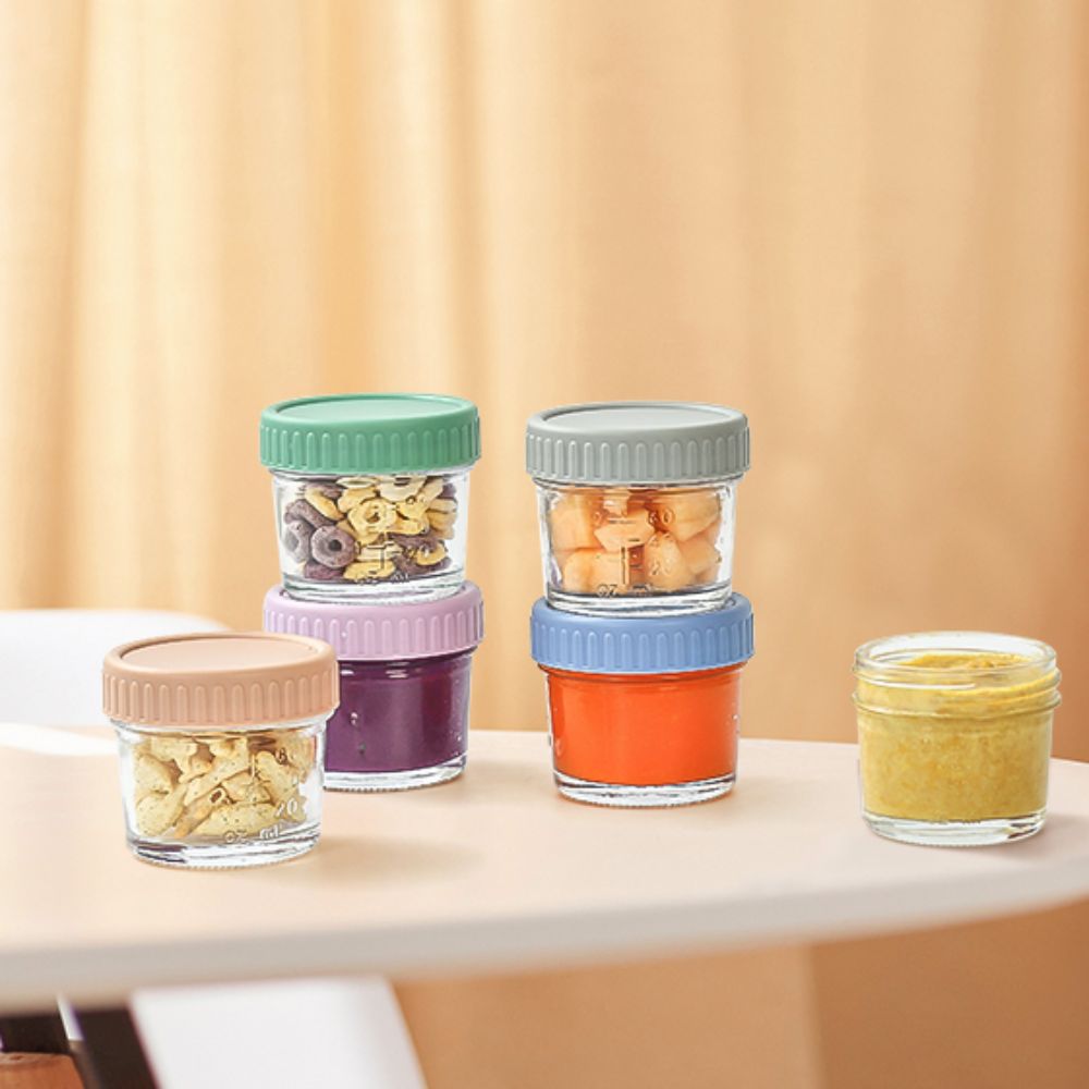 6 pièces de pots en verre mult - Baby Food Jars With Lids avis et prix